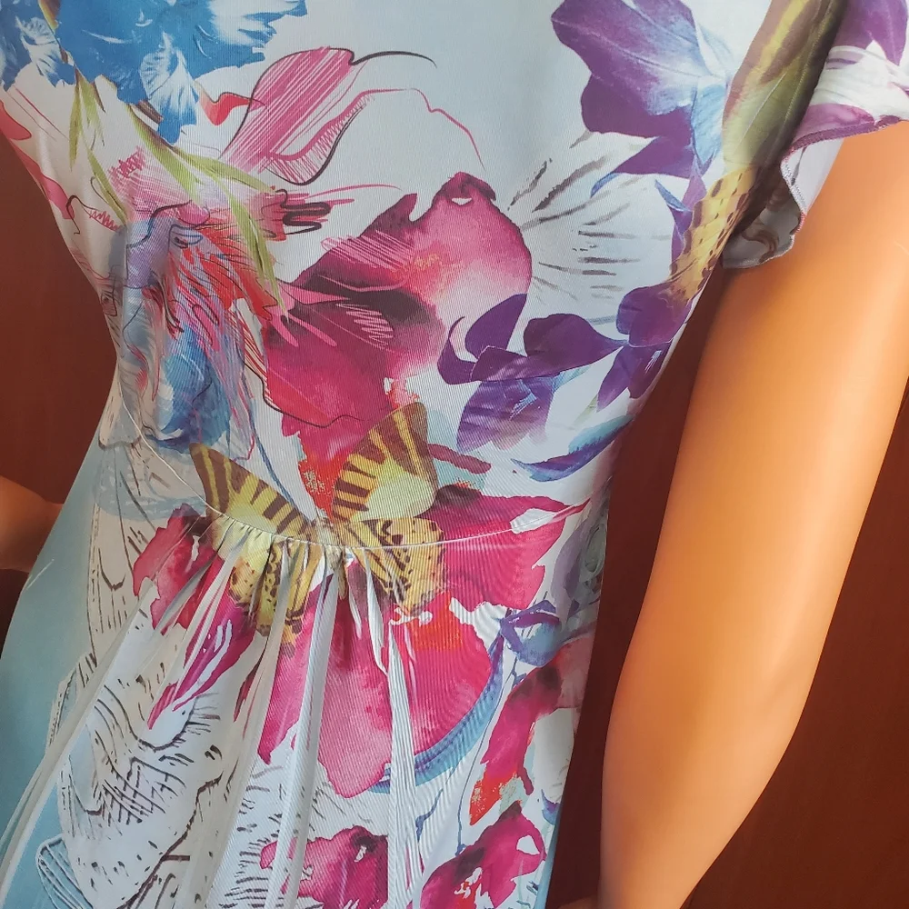 Apt. 9 Floral and Butterfly Printed Summer Dress - Picture 11 of 13